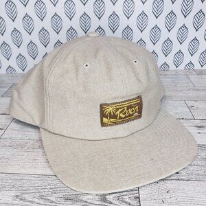 NWT RVCA Exotica Snapback Hat Cream OS